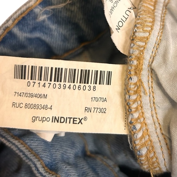 Zara Womens Denim Wrap Skort- Size 28 - Picture 9 of 10